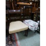 A mahogany framed 18th century dining ch