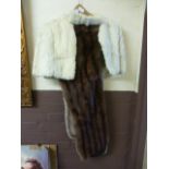 A selection of furs including stoles, mu