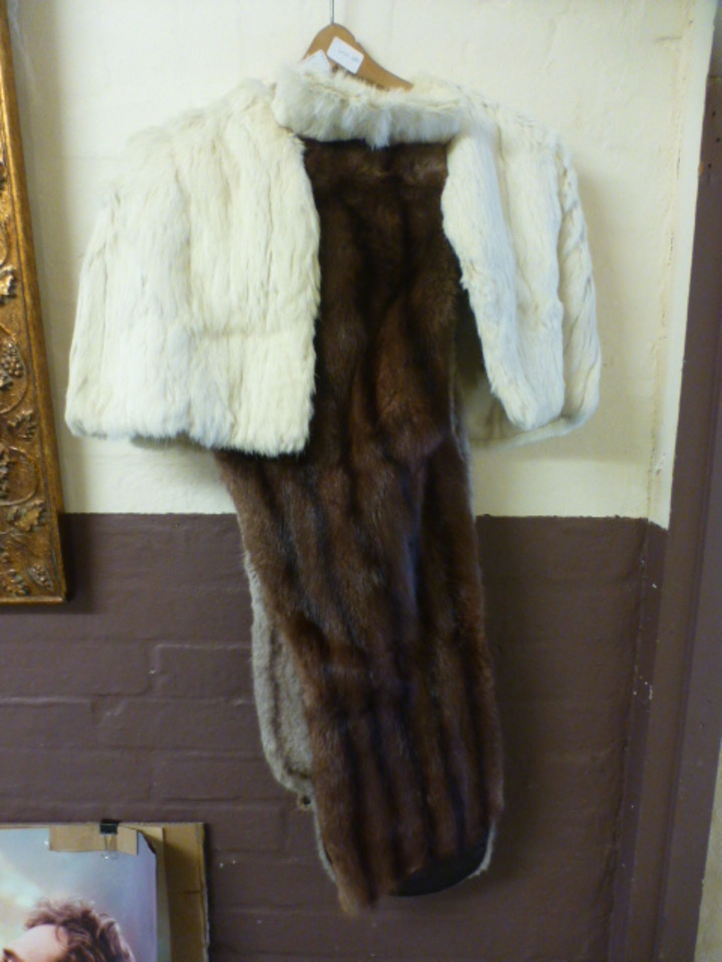 A selection of furs including stoles, mu