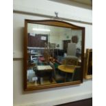 A Stag framed wall mirror