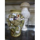 A Langley ware vase having floral decora