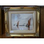A framed and glazed watercolour of saili