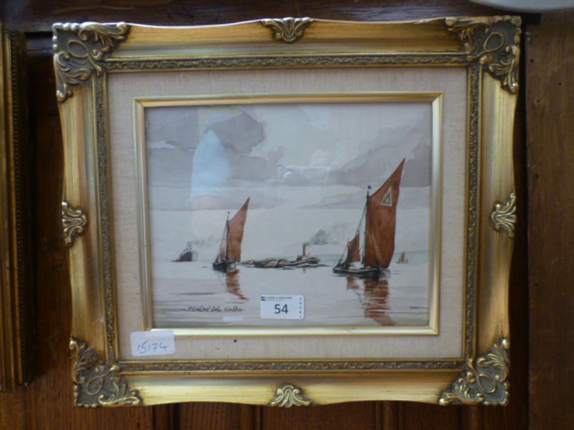 A framed and glazed watercolour of saili