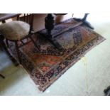 An eastern multi-ground rectangular rug