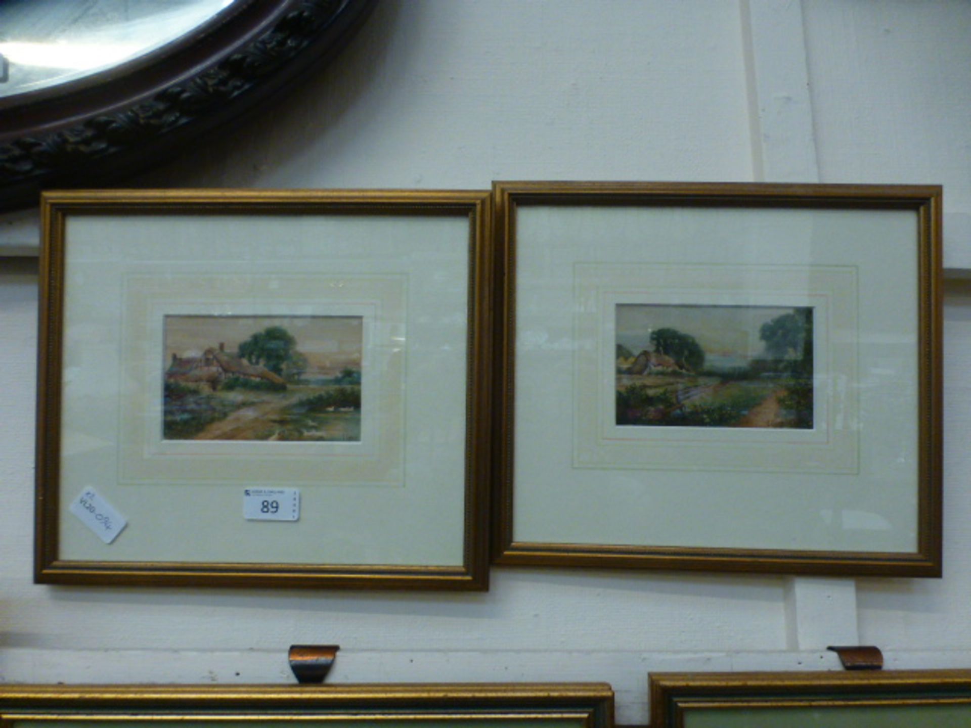 A pair of framed and glazed watercolours