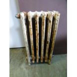 A cast iron radiator