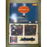 A Hornby live steam OO gauge Mallard tra