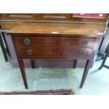 A late 18th century mahogany banded and