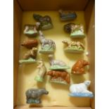 A box containing Wade whimsy animals to