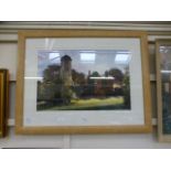 A framed and glazed print of 'The Water