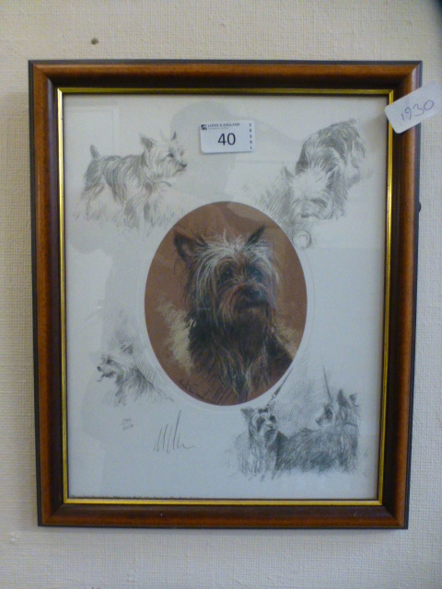 A framed and glazed limited edition prin