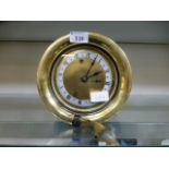 A 20th century brass cased ships clock