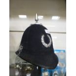 An obsolete policeman's helmet