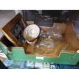 A box containing glass and ceramic jelly