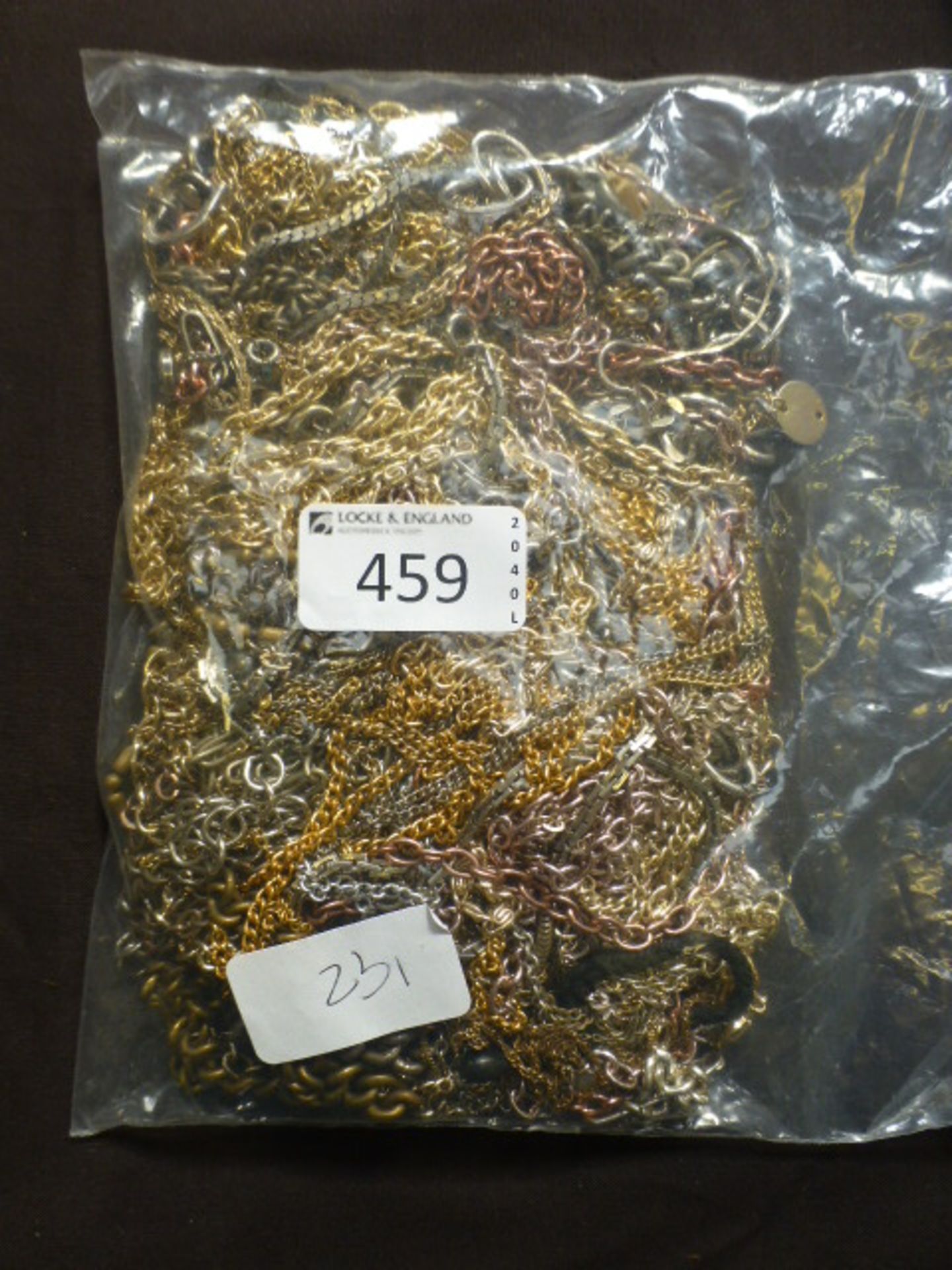 A bag containing a quantity of yellow an