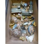 A box containing an assortment of Wade w