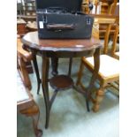 An Edwardian mahogany occasional table,