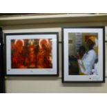 Two framed and glazed photographic art w