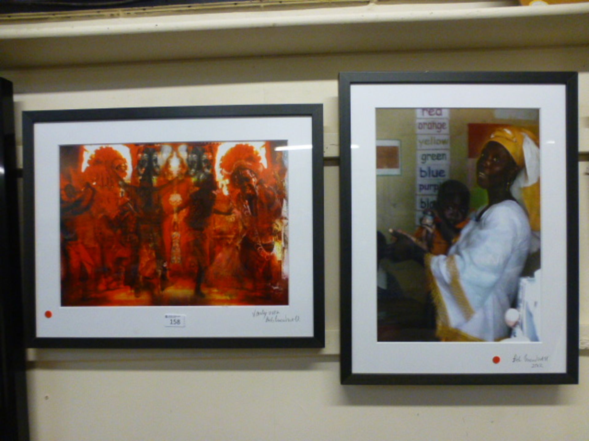 Two framed and glazed photographic art w