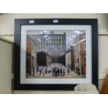A framed and glazed Lowery print titled