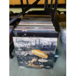 A tray containing an assortment of vinyl