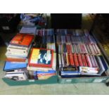 Two trays containing CDs, mainly classic