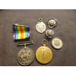 Two WWI medals along with a Royal Britis