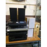 A large quantity of stereo equipment to
