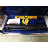 A cased laser level