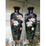 Two cloisonne vases A/F