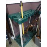 A PVC tool rack together with a sack tru