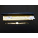 A 9ct gold Rotary ladies watch. Approx w