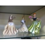 Two Coalport figurines of young ladies t