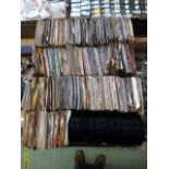Two trays of 45 rpm records by various a
