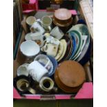 A tray containing coronation mugs collec