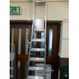 A large pair of aluminium step ladders