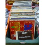 A tray of LPs by various artists to incl