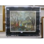 A framed and glazed Helen Bradley print