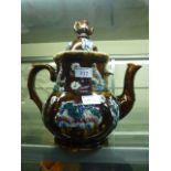 A barge ware teapot A/F