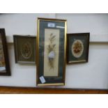 Three framed and glazed watercolours of