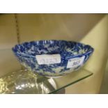 A blue and white ceramic bowl