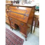 An early 20th century fall front bureau