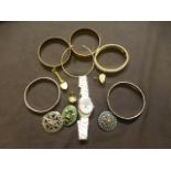 A bag containing a selection of bangles,