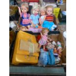 Two trays of collectors dolls to include