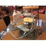 A 1960's child's metal rocking horse