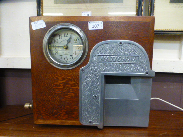 An early 20th century 'National' clockin