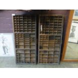 Two early 20th century printers drawers