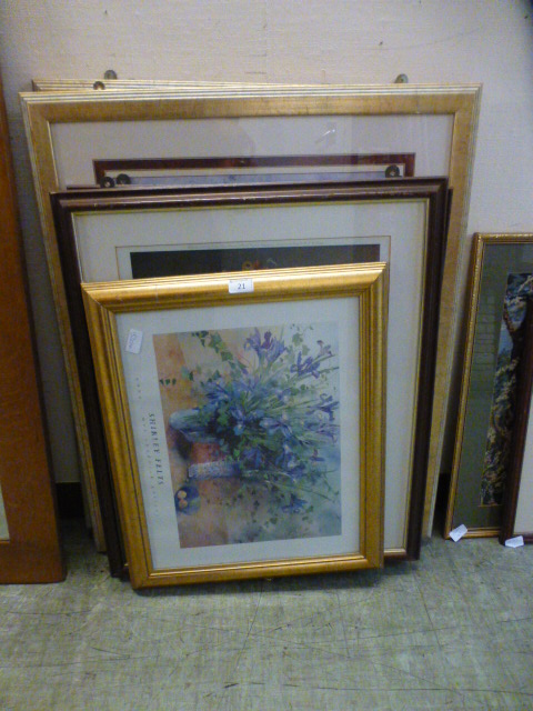 A selection of framed and glazed prints