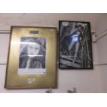 Two framed and glazed advertising poster