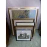 A selection of framed and glazed prints